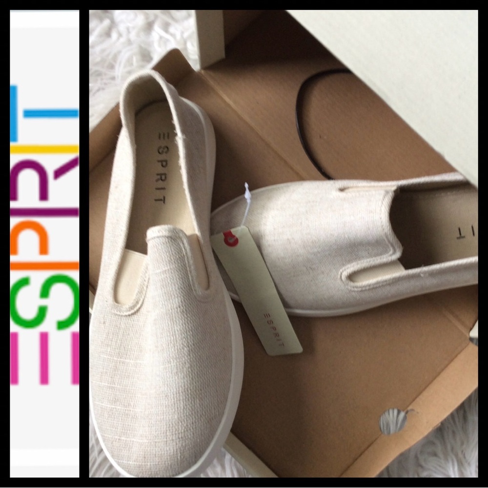 ⭐️NEW⭐️Esprit Tanya Linen Slip-On Sneaker